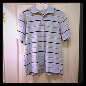 Striped Short Sleeve Polo Shirt